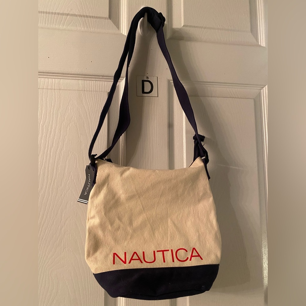 Nautica canvas shoulder bag